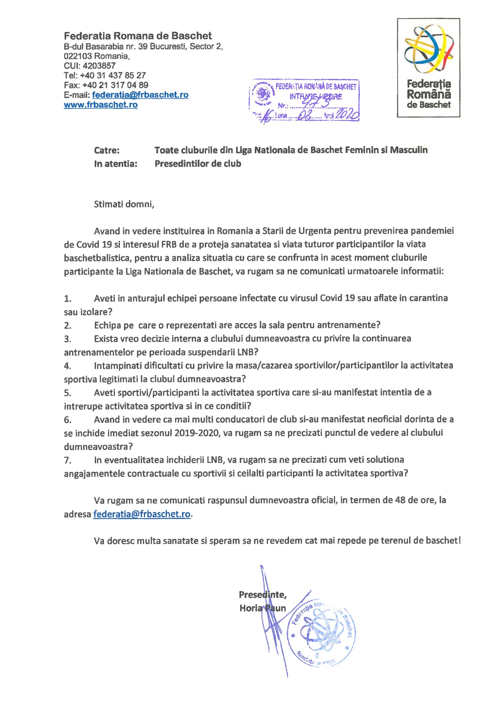 Informații despre responsabilitate